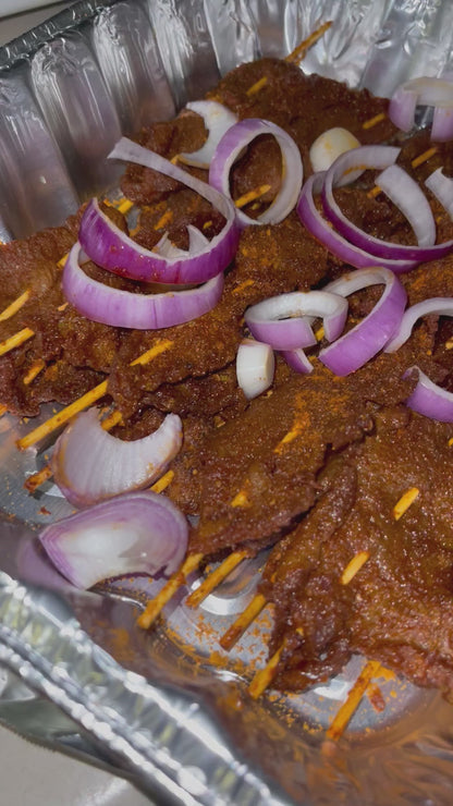 BEEF SUYA STICKS ( tray)